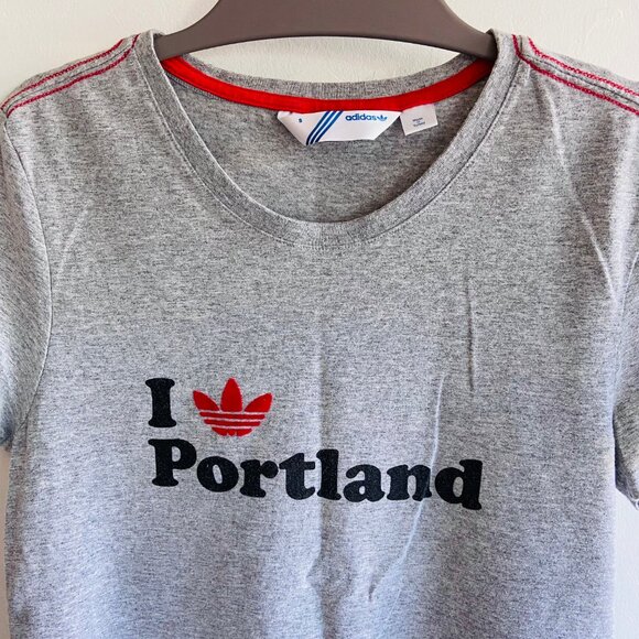 Adidas Gray I Love Portland Tee - Picture 2 of 3